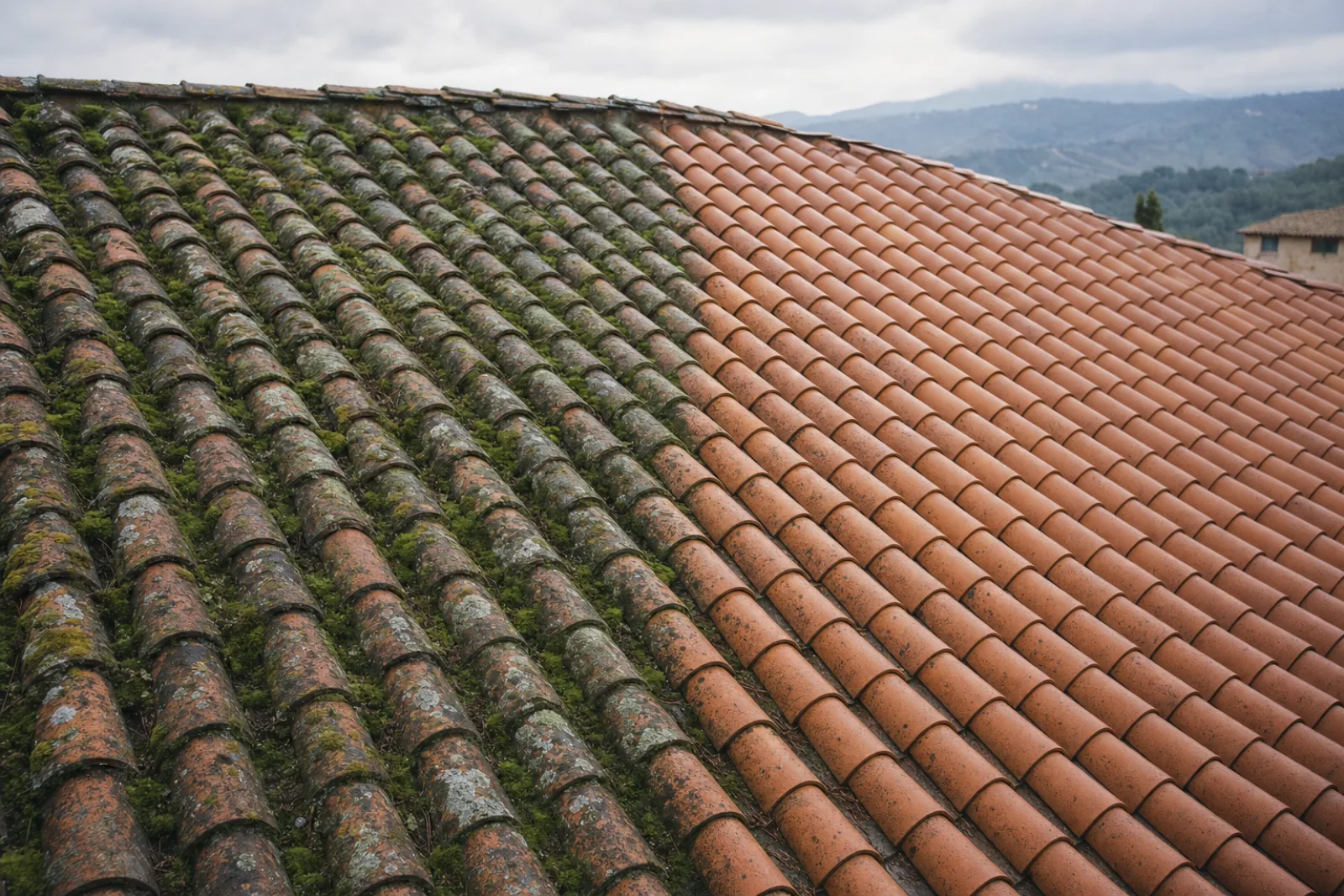 Nettoyage et demoussage de toiture a Ajaccio